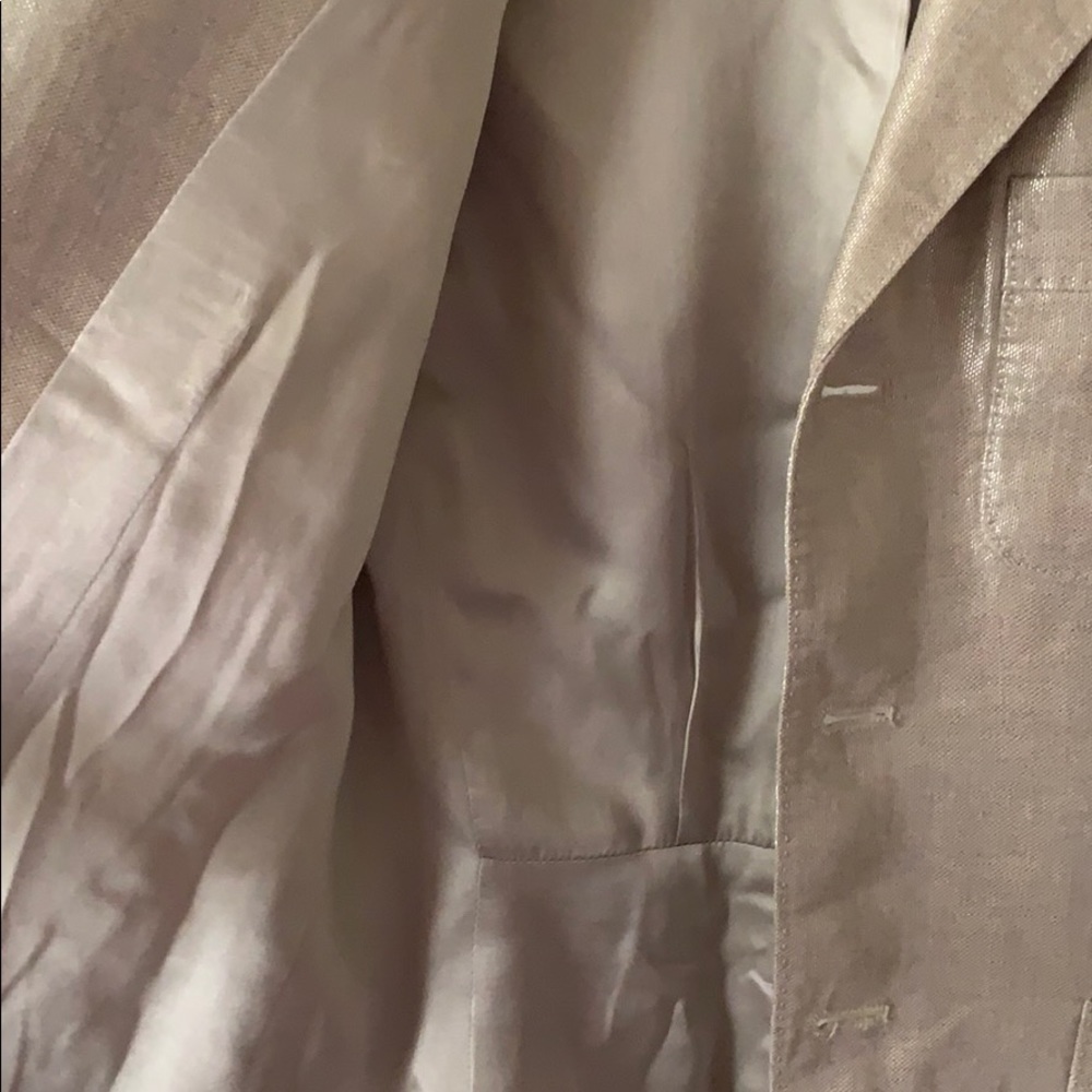 Ralph Lauren Linen Metallic Blazer - Picture 10 of 15